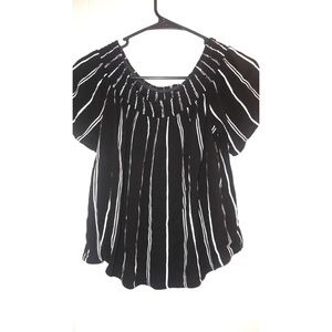 Women’s off the shoulder striped top